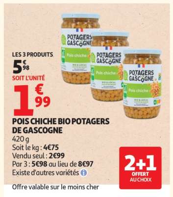 Pois Chiche Bio Potagers De Gascogne