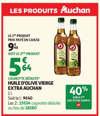 Huile D'olive Vierge Extra Auchan