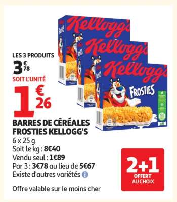Barres de Céréales Frosties Kellogg's