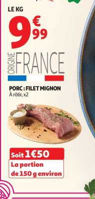 Porc : Filet Mignon