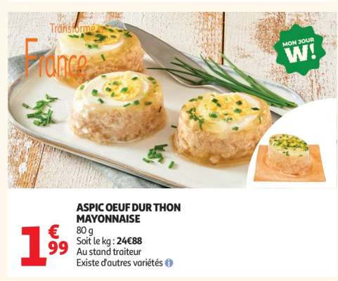 ASPIC OEUF DUR THON MAYONNAISE