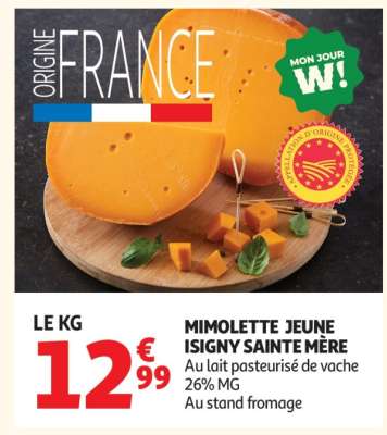 Mimolette Jeune Isigny Sainte Mère