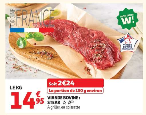 Viande Bovine : Steak**