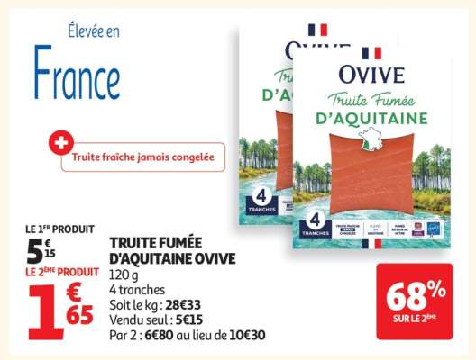 Truite Fumée D'aquitaine Ovive