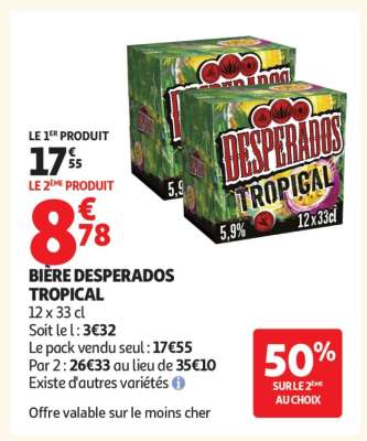 Bière Desperados Tropical