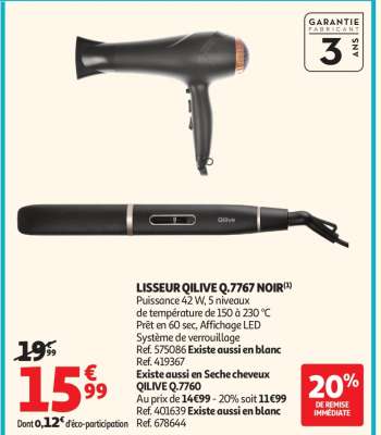 LISSEUR QILIVE Q.7767 NOIR