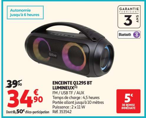ENCEINTE Q1295 BT LUMINEUX