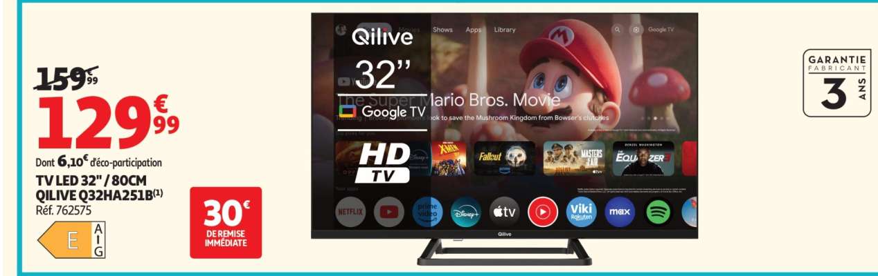 TV LED 32"/80CM QILIVE Q32HA2A51B