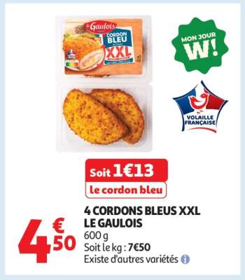 4 Cordons Bleus Xxl Le Gaulois