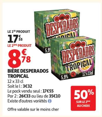 Bière Desperados Tropical