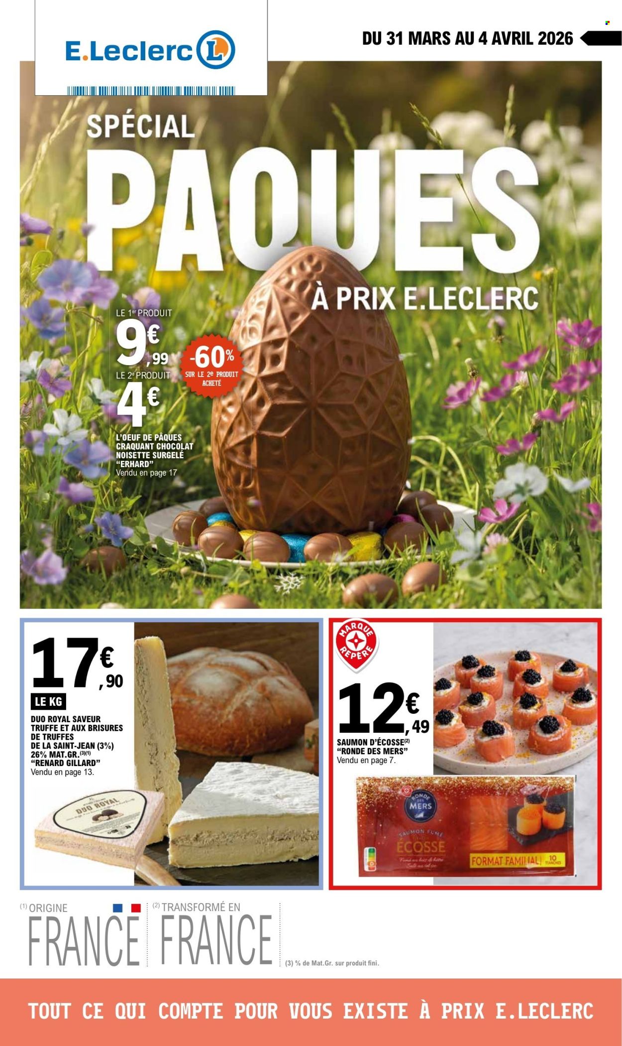 Catalogue E.Leclerc - 31/03/2026 - 04/04/2026. Page 1
