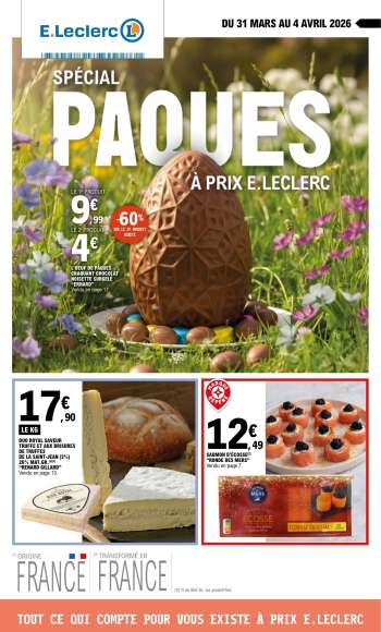 Catalogue E.Leclerc - 31/03/2026 - 04/04/2026.