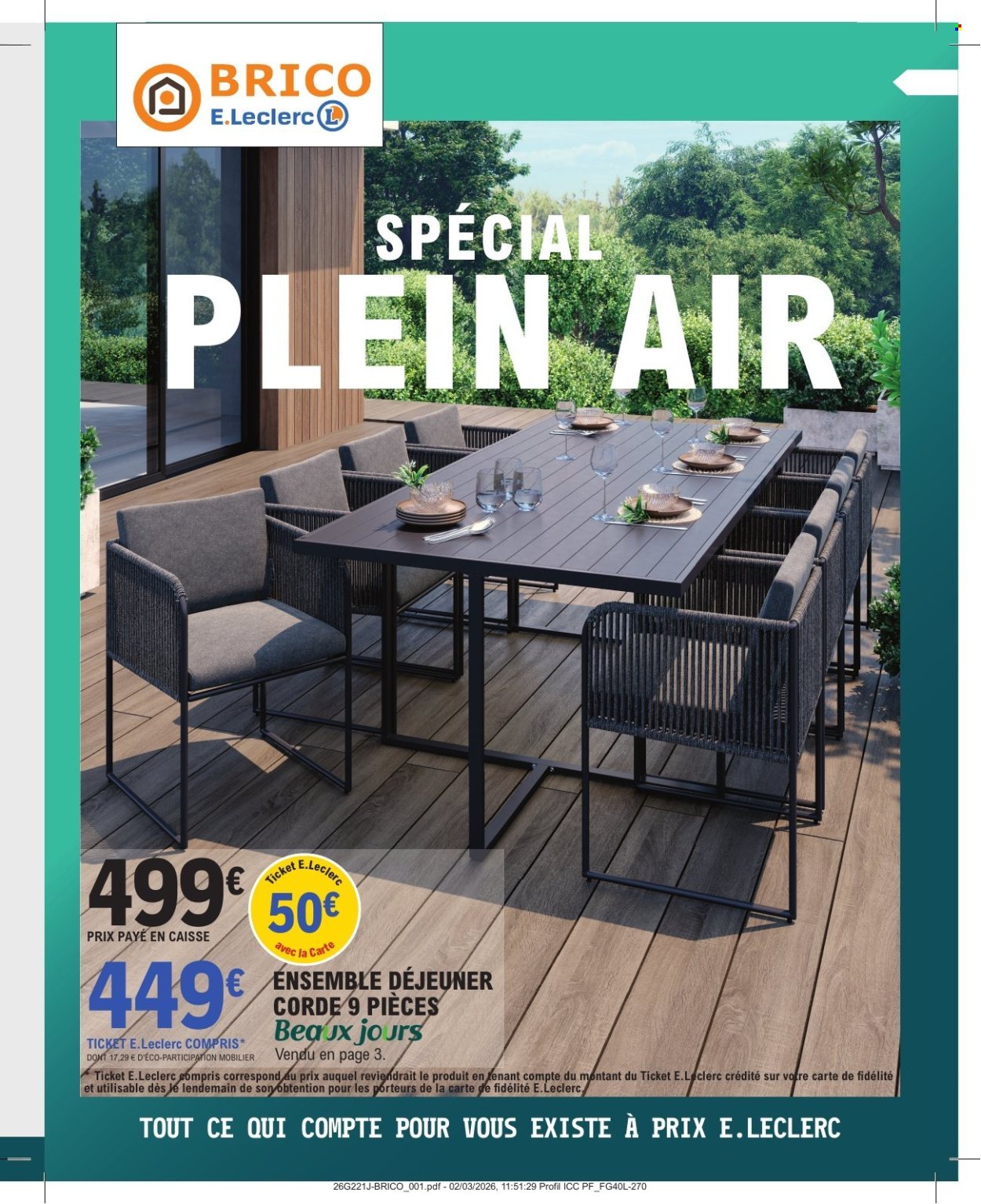 Catalogue E.Leclerc - 31/03/2026 - 18/04/2026. Page 1