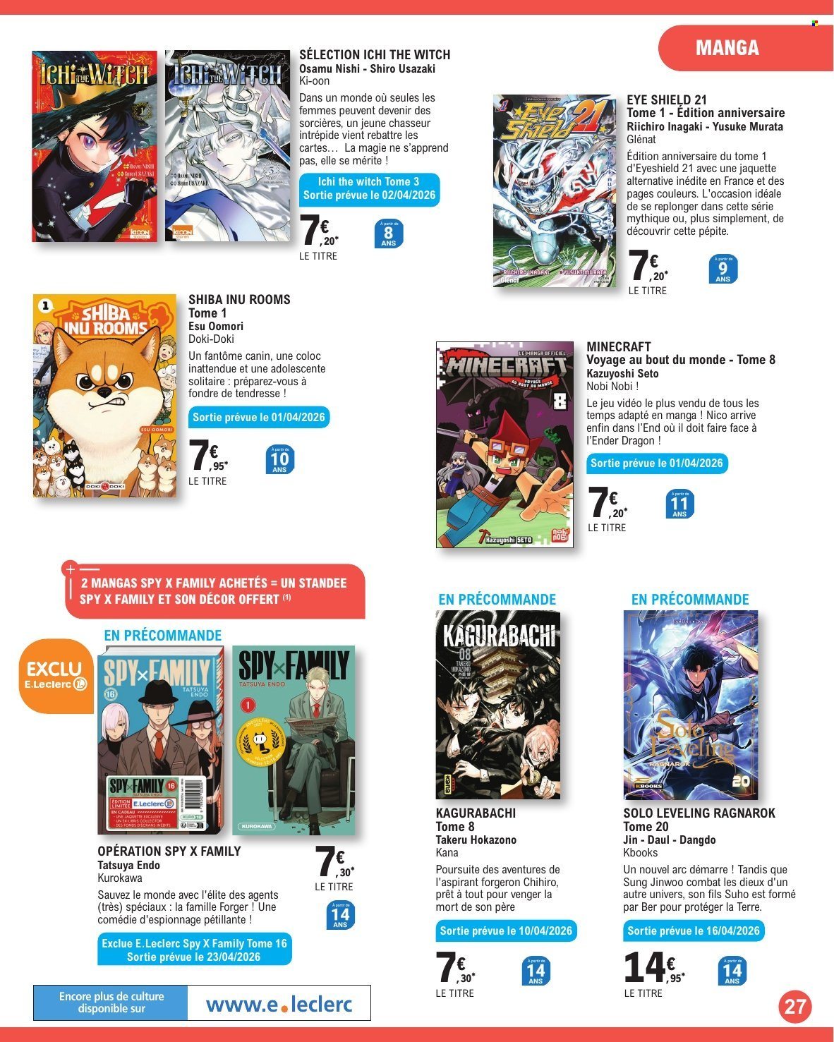 Catalogue E.Leclerc - 31/03/2026 - 02/05/2026. Page 27