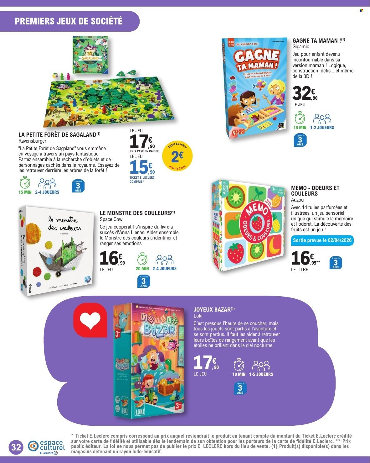 Catalogue E.Leclerc - 31/03/2026 - 02/05/2026. Page 32