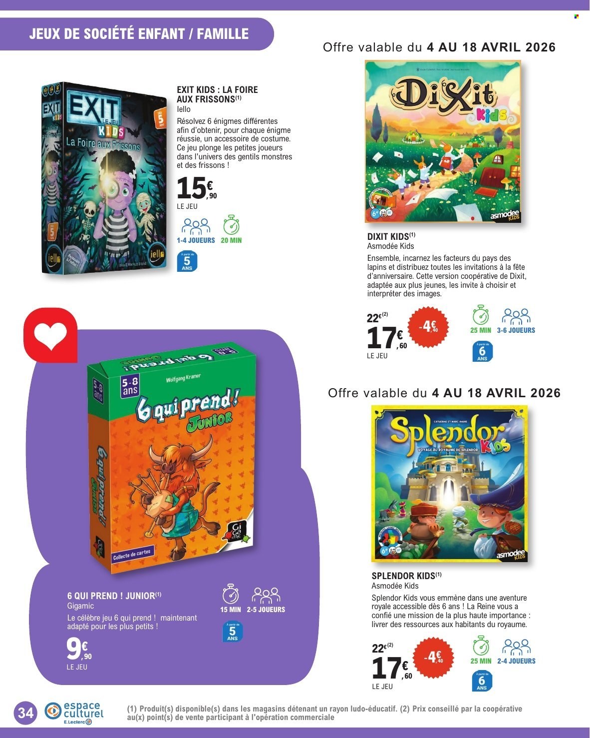 Catalogue E.Leclerc - 31/03/2026 - 02/05/2026. Page 34