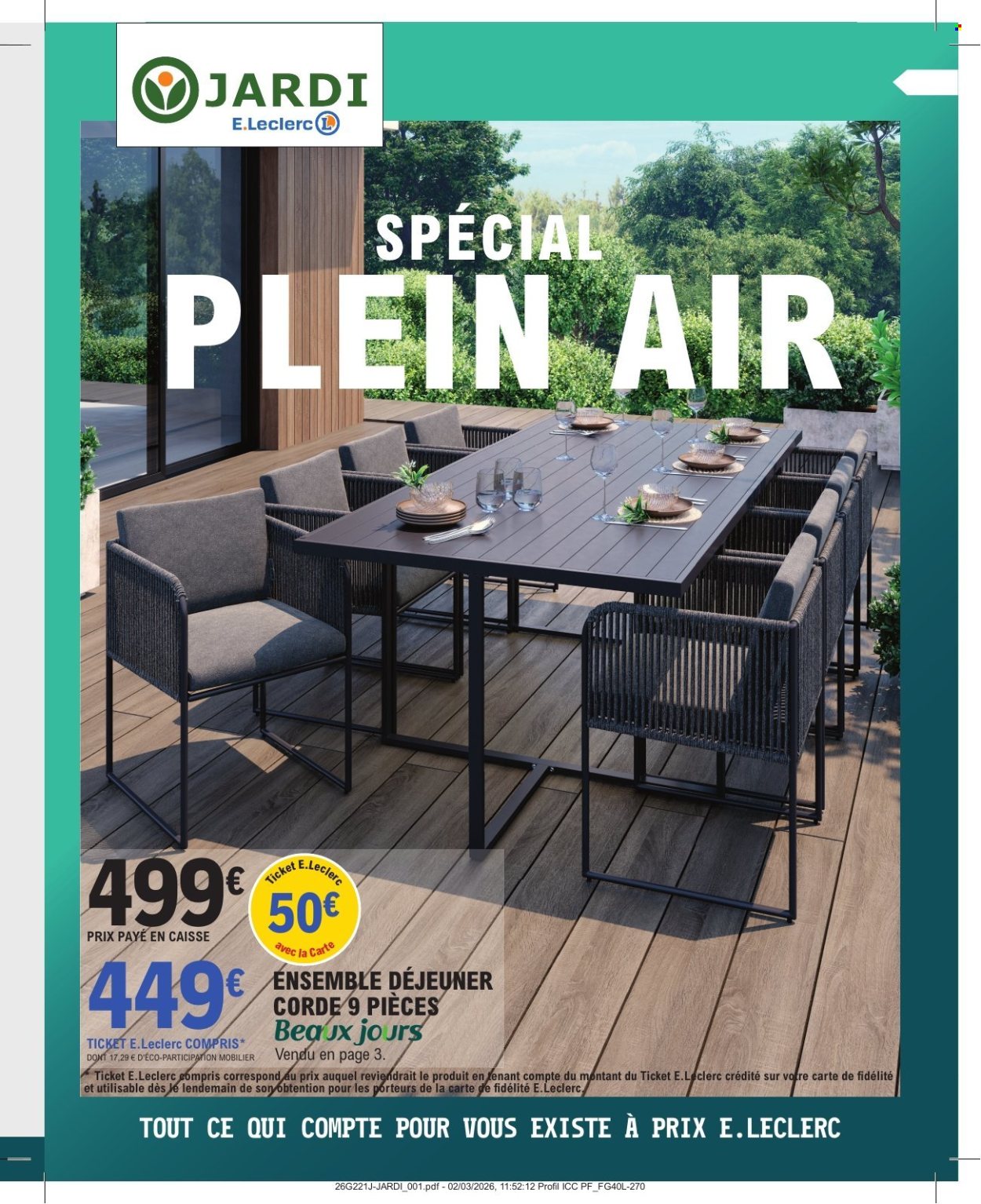 Catalogue E.Leclerc - 31/03/2026 - 18/04/2026. Page 1