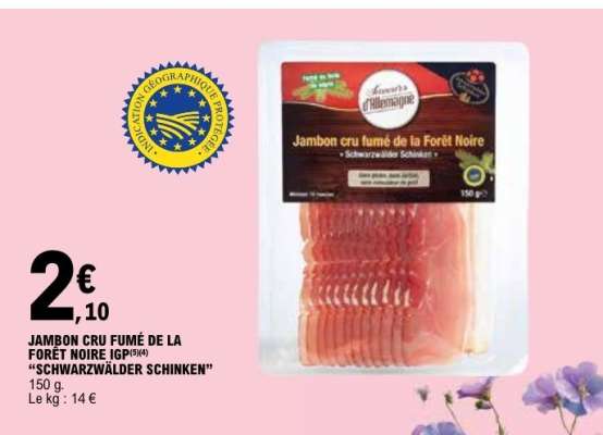 Jambon Cru Fumé de la Forêt Noire IGP