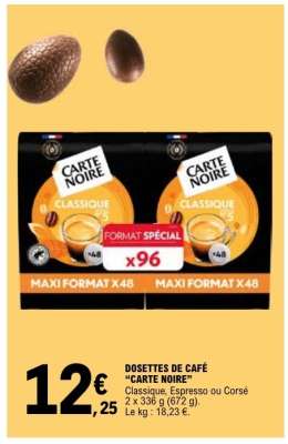 Dosettes De Cafe Carte Noire