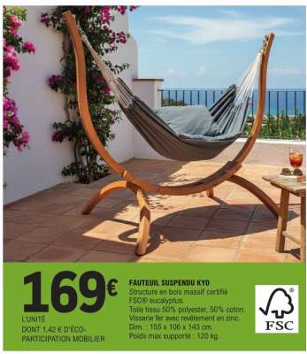 FAUTEUIL SUSPENDU KYO