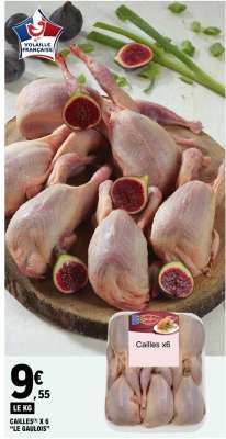 Cailles x 6 "Le Gaulois"