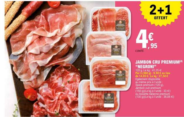 JAMBON CRU PREMIUM "NEGRONI"