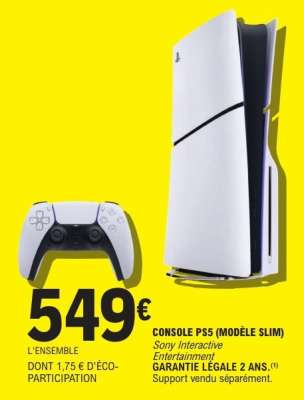 CONSOLE PS5 (modèle slim)