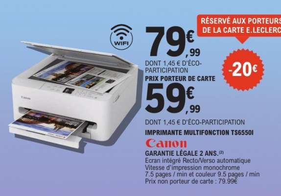 IMPRIMANTE MULTIFONCTION TS6550I