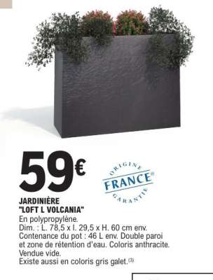 Jardinière 'Loft L Volcania'