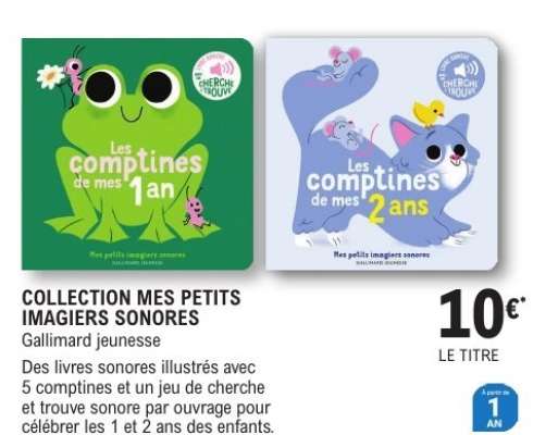 COLLECTION MES PETITS IMAGIERS SONORES
