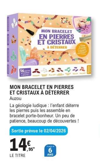 MON BRACELET EN PIERRES ET CRISTAUX À DÉTERRER
