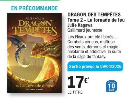 DRAGON DES TEMPÊTES Tome 2 - La tornade de feu