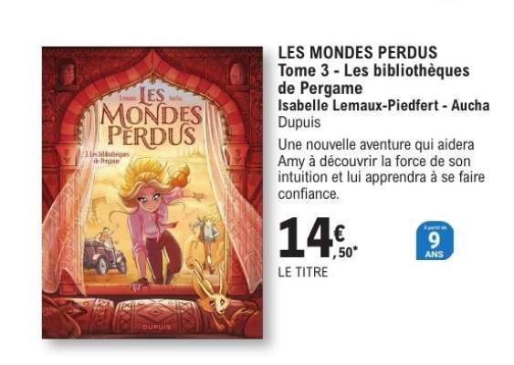 LES MONDES PERDUS Tome 3 - Les bibliothèques de Pergame