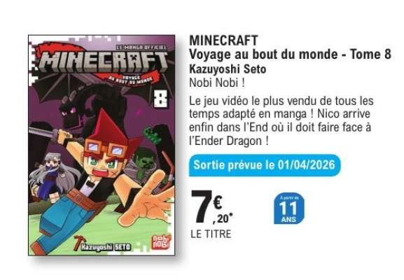 MINECRAFT Voyage au bout du monde - Tome 8