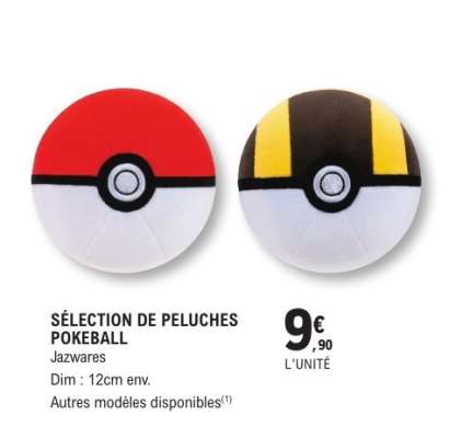 SÉLECTION DE PELUCHES POKEBALL