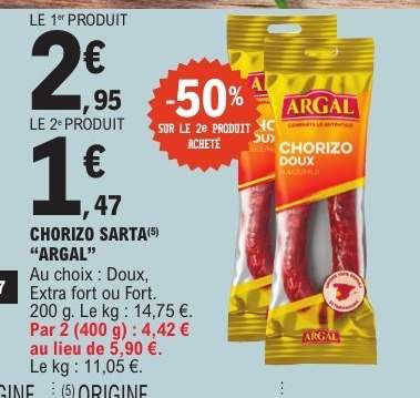 Chorizo Sarta Argal