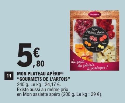 MON PLATEAU APÉRO "GOURMETS DE L’ARTOIS"