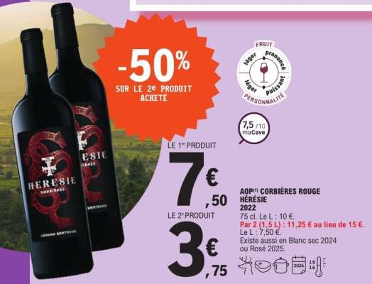 AOP Corbières Rouge - Hérésie 2022