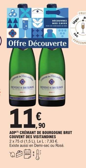 AOP Crémant de Bourgogne Brut 'Couvent des Visitandines'
