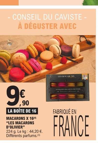 MACARONS X 16 "LES MACARONS D’OLIVIER"