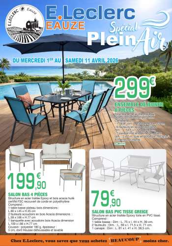 Catalogue E.Leclerc - 01/04/2026 - 11/04/2026.