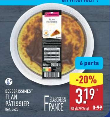 DESSERISSIMES® FLAN PÂTISSIER
