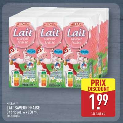 Lait Saveur Fraise