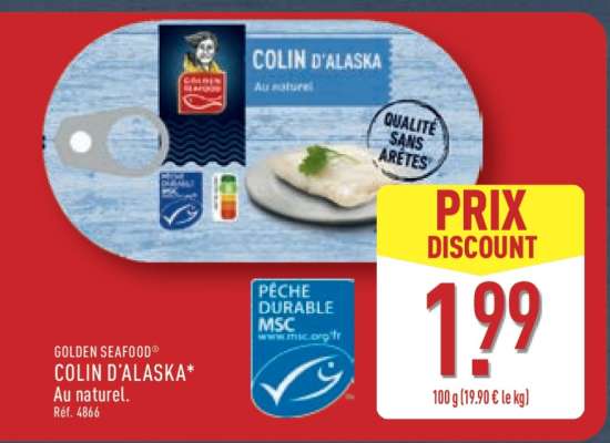 GOLDEN SEAFOOD COLIN D'ALASKA