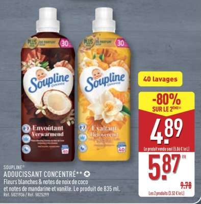 SOUPLINE Adoucissant concentré