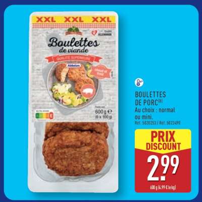 BOULETTES DE PORC