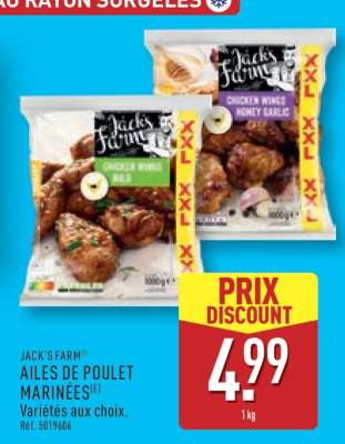 JACK'S FARM® AILES DE POULET MARINÉES
