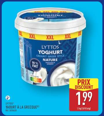 LYTTOS YAOURT À LA GRECQUE
