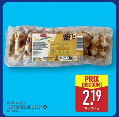 LES PÂTISSADES 10 GAUFRES DE LIÈGE