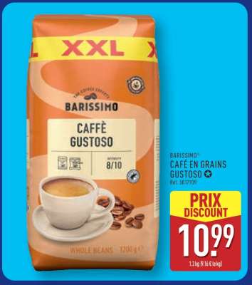BARISSIMO® CAFÉ EN GRAINS GUSTOSO